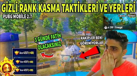 G Zl Rank Kasma Takt Kler Ve Yerler Pubg Mobile G Nde Nas L