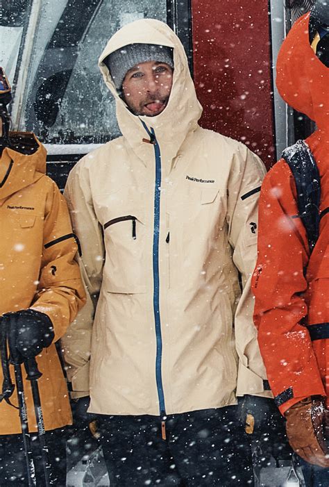 Peak Performance M Alpine Goretex Jacket Pale Nava Sport Din Nye