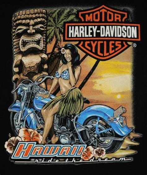 Harley Davidson Hawaii Ride The Dream Harley Davidson Artwork