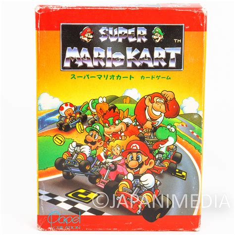 Retro Rare Super Mario Kart Card Game Snes Famicom Estona Nintnedo