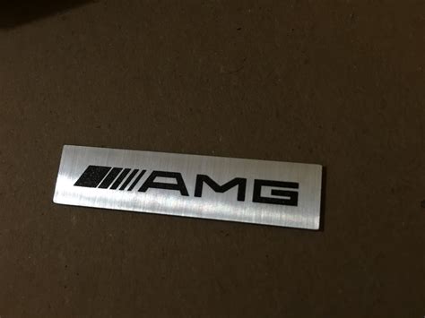 Mercedes AMG Metal Logo Badge Laser Engraving LaserCutZ NYC Fastest