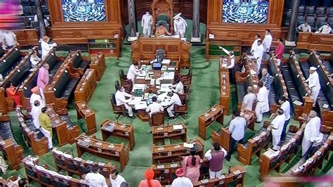 Lok Sabha Adjourned For Day Amid Opposition Protests Over Price Rise