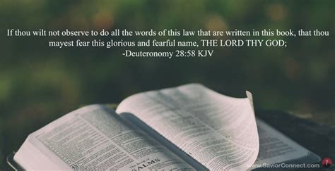 Deuteronomy 28 58 Kjv