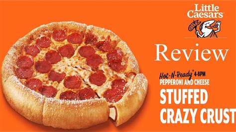 Little Caesars Pepperoni Stuffed Crazy Crust Pizza Review Youtube