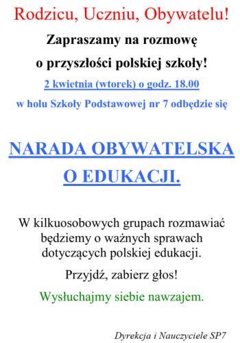 Narada Obywatelska O Edukacji Ju Dzi W Si Demce Moja Si Demka