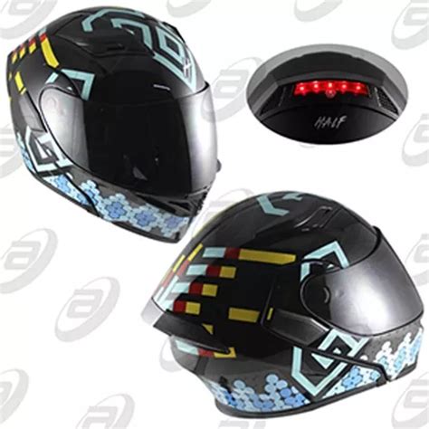 Casco Abatible Half Cert Dot C luz Trasera Doble Visor Meses sin interés