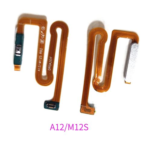 For Samsung Galaxy A12 A125 M12s M127 Power Switch On Off Home Button Side Key Flex Cable No