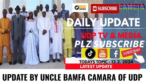 Update By Uncle Bamfa Camara Of Udp Youtube