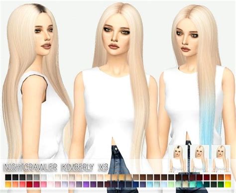 Miss Paraply Nightcrawler`s Kimberly Hairstyle Retextured • Sims 4