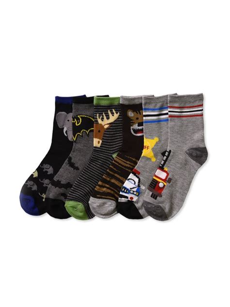 216 Wholesale Boys Assorted Design Printed Crew Sock Wsd