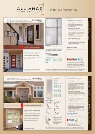 Alliance Door Products Therma Tru AXIS Poster Web PDF