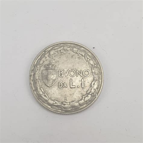 1922 Italian 1 Lira Silver Coin Sally Antiques