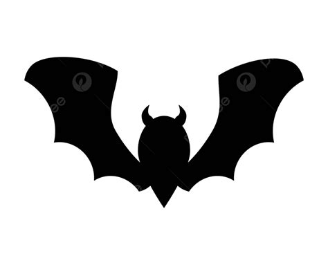 Vector Halloween Bat Silhouette Design On White Background Vector