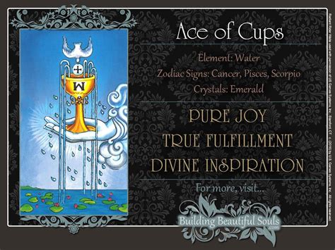 The Ace Of Cups Tarot Card Meanings Tarot Reading