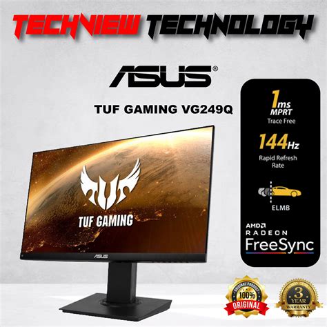 Asus Tuf Gaming Vg249q 238 Fhd Ips Gaming Monitor Shopee Malaysia