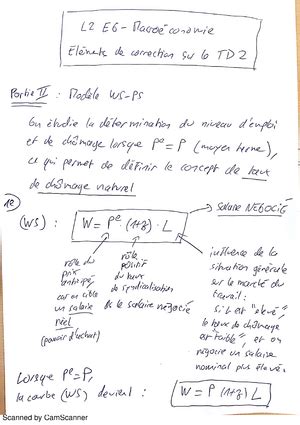 Fiche Td Td Macro Conomie L Fiche De Travaux Dirig S