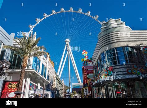 High Roller Ferris Wheel Is The Tallest Ferris Wheel In The World Las Vegas Nevada Usa Stock