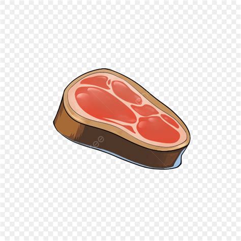 Filete De Carne Cruda Estilo Dibujos Animados Dibujados A Mano PNG