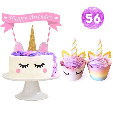 Buy Unicorn Party Supplies Unicorn Cake Topper Unicorn Cupcake Topper