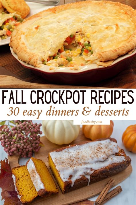 30 Fall Crockpot Recipes Easy Dinners Desserts Foodiosity