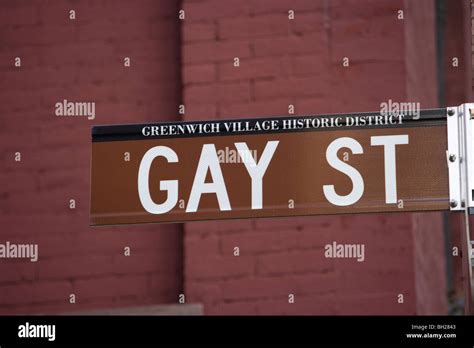 Gay Street In Greenwich Village New York City USA Stock Photo Alamy
