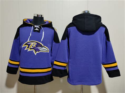 Men S Baltimore Ravens Blank Ageless Must Have Lace Up Pullover Hoodie On Sale For Cheap