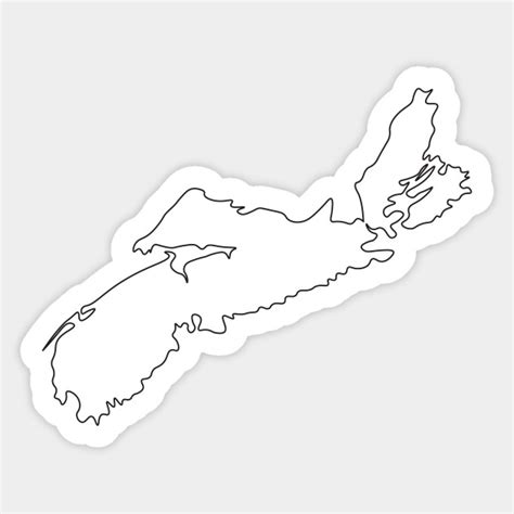 Nova Scotia Blank Outline By Loudestkitten In 2024 Skeleton