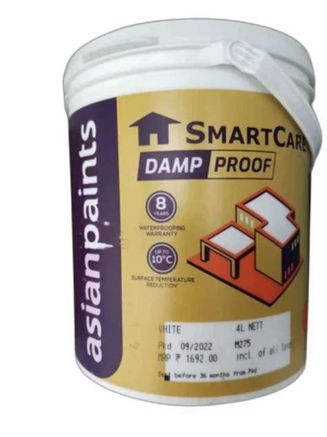 Asian Paints Smart Care Damp Proof Paint 4 L At 1692 Bucket In