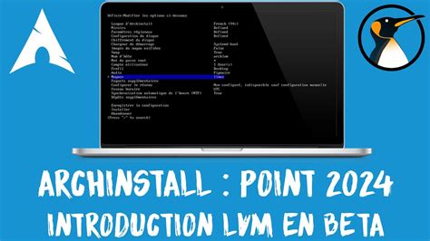 Archinstall Point En 2024 Et Introduction De LVM En Beta YouTube