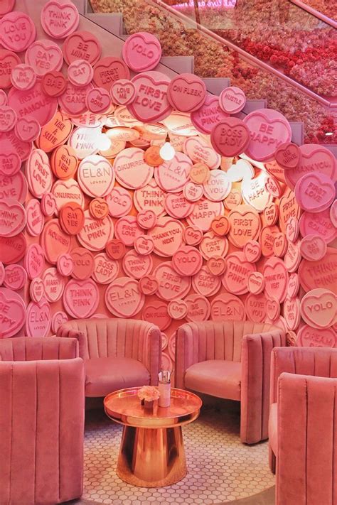 Pin By Mariaeleni On Shops Pink Decor Selfie Wall Brunch Spots