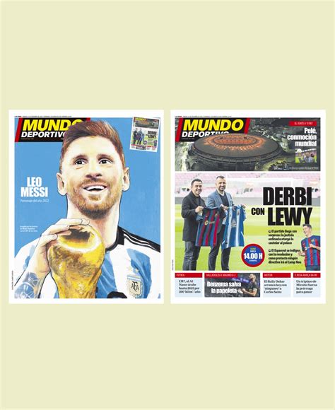 Portada de Mundo Deportivo del sábado 31 de diciembre de 2022 y el