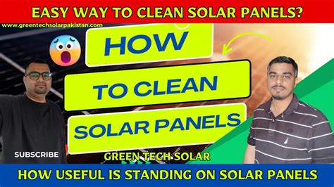 Easiest Way To Clean Solar Panels Is Standing On Top Of Solar Panels Useful For Washing Youtube