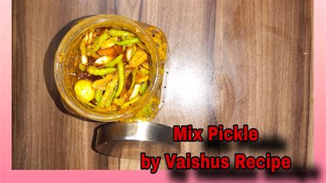 Mix Pickle हिरव्या मिरच्या आलं लसूण लिंबाचे लोणचे By Vaishus Recipe