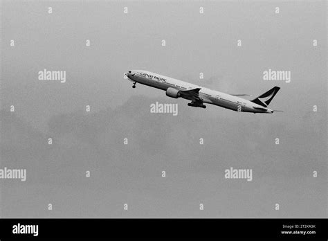 Cathay Pacific Airlines Banque D Images Noir Et Blanc Alamy