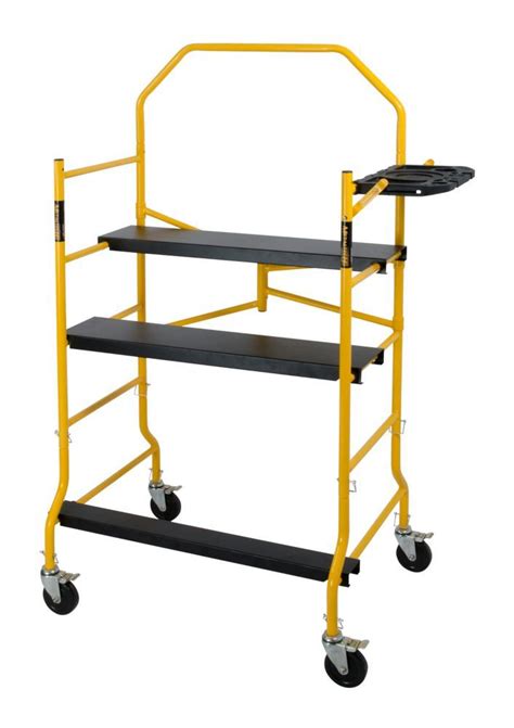 Metaltech Feet Folding Scaffold Work Platform Lbs Capacity