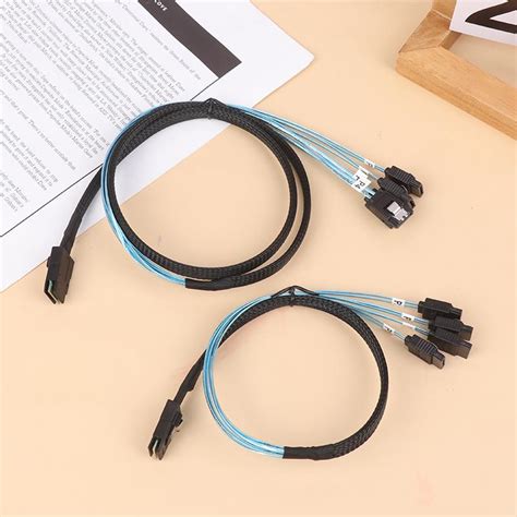 Кабель Mini Sas Sff-8087 до 4Sata 7Pin Кабель роз’єму Mini Sas Sff8087 ...