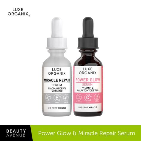 Luxe Organix Power Glow Vit C 20 Serum 30ml And Miracle Repair