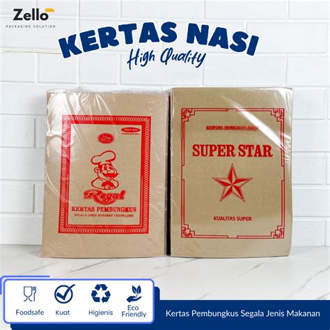 Jual Kertas Bungkus Makanan Kertas Nasi Coklat Kertas Minyak Laminasi