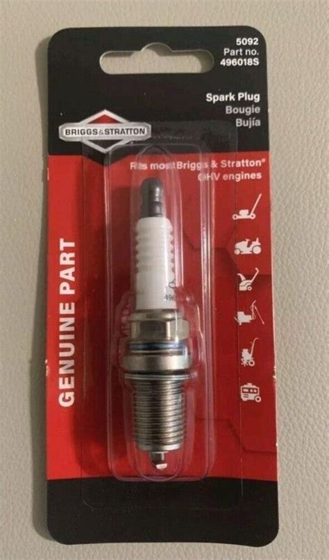 Genuine Briggs And Stratton Spark Plug 5092 • 496018s Rc12yc Rc14yc