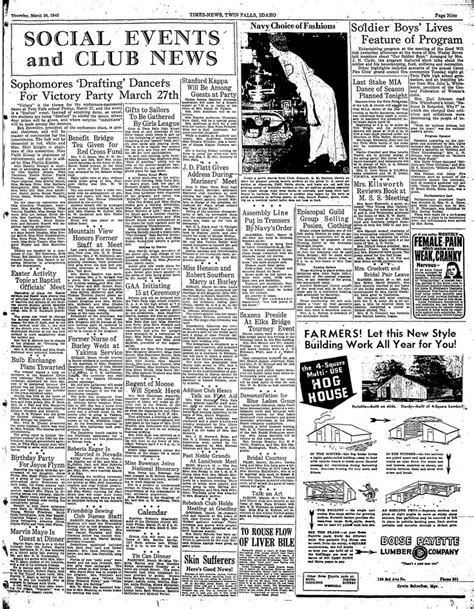 The Times News Idaho Newspaper 1942 03 26 Lee Enterprises Free
