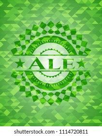 Ale Green Emblem Triangle Mosaic Background Stock Vector Royalty Free