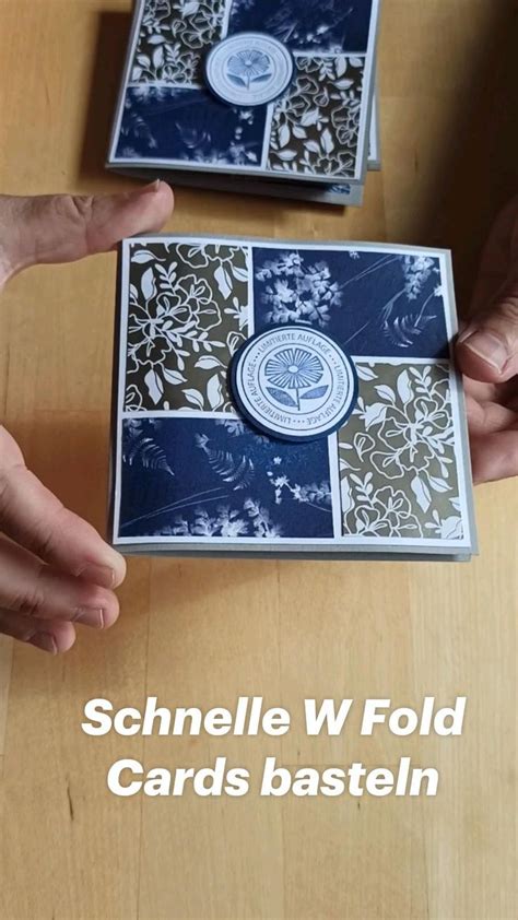 Schnelle W Fold Cards Basteln Stampin Up Anleitung Meinen YouTube