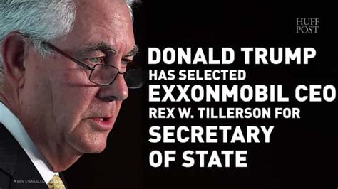 Who Is Rex Tillerson Donald Trumps Pick For Secretary Of State Is