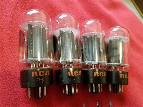 Vintage Original Rca L Gc Black Plate Tubes Clean Reverb