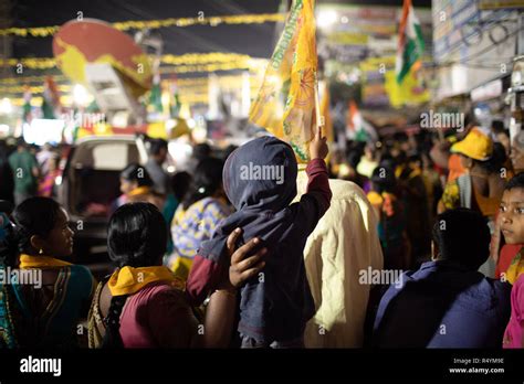 Telugu desam party flag hi-res stock photography and images - Alamy