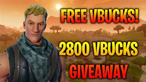 2800 Vbucks Giveaway 200 Subs Youtube