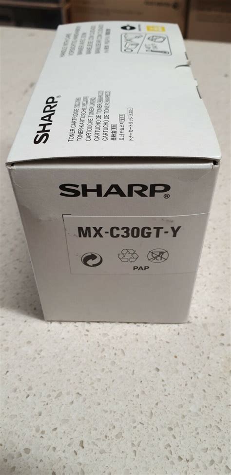 Genuine Sharp Mx C Gt Y Yellow Toner For Mx C F Mx C W Mx C W