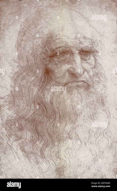 Supuesto Autorretrato De Da Vinci En La Biblioteca Real De Turín