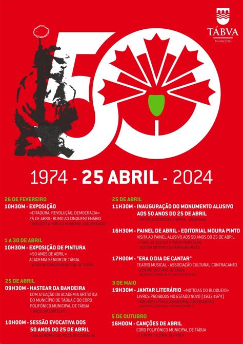 Hastear da Bandeira e Sessão Evocativa dos 50 Anos do 25 de Abril