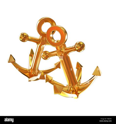 Gold Anchors Hi Res Stock Photography And Images Alamy